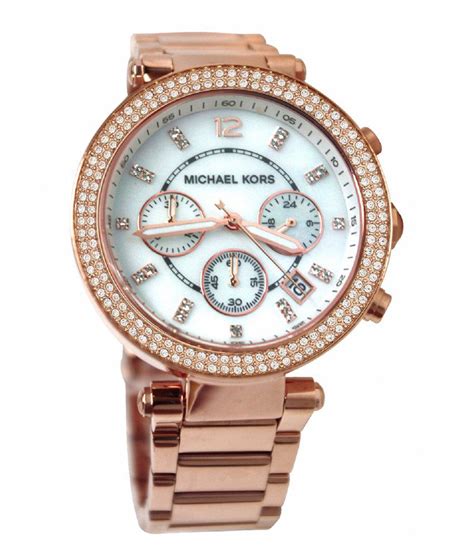 michael kors women's parker rose gold tone watch mk5491|Michael Kors parker.